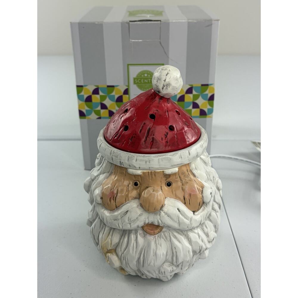 Scentsy Warmer Jolly Old St Nick Full Size 8.5" Tall Santa Claus Christmas Noel